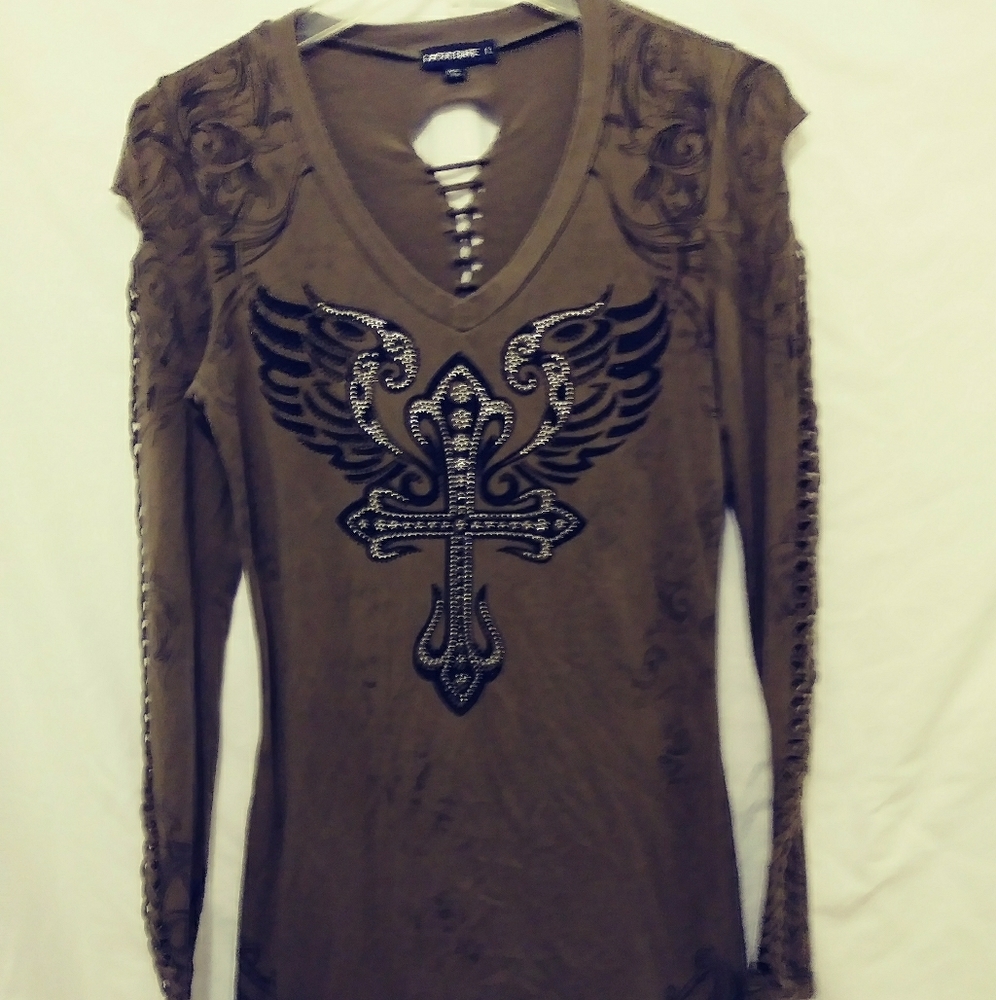 LA Culture Top, size L, long sleeve